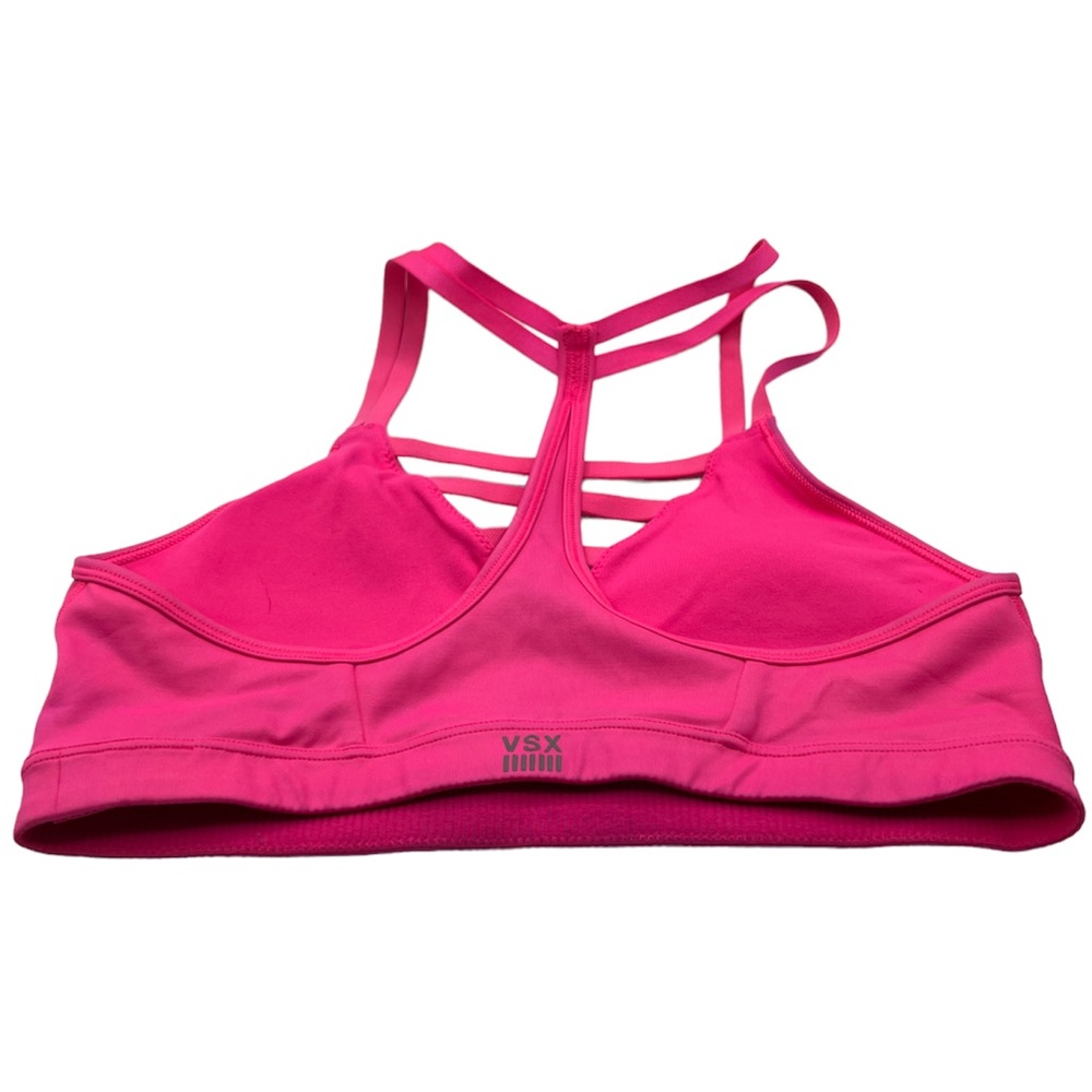 VSX Sport by Victoria’s Secret Strappy Seamless Sport Bra Pink Small - Picture 2 of 4
